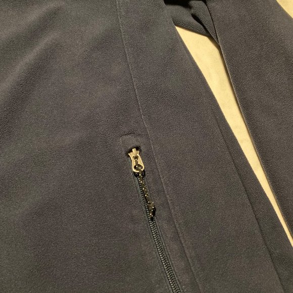 The North Face Blue and Black Suede Fleece Jacket - Picture 4 of 9